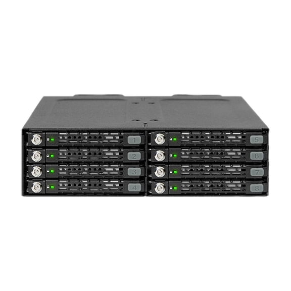Full Metal 8 Bay 2.5" SATA HDD & SSD Backplane Cage