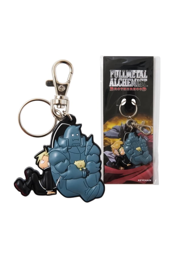 Fullmetal Alchemist: Brotherhood Ed, Al, and Kitty PVC Keychain