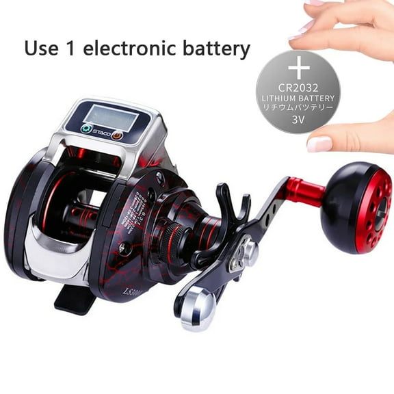 Full Metal Baitcasting Reel Line Counter Meter LED Digital Display Lure Reel Bait Fishing Casting Fish Reel Lithium USB Charge