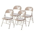 thumbnail image 1 of Full Metal Curved Triple Braced Folding Chair, 1 of 10