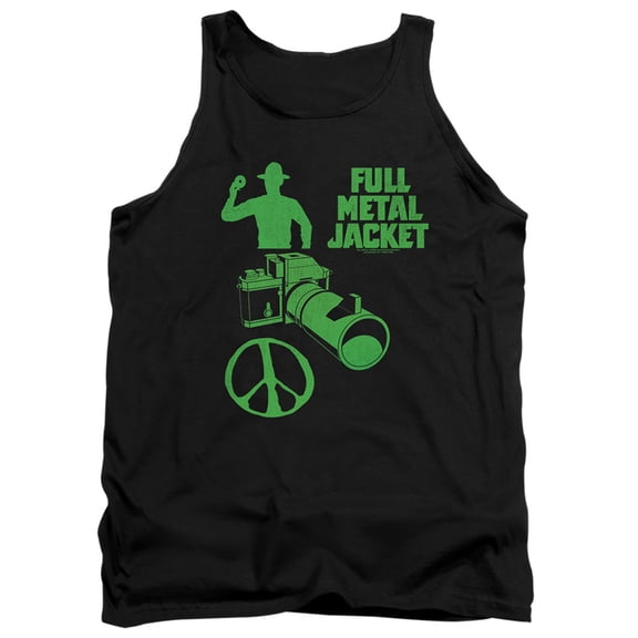 Full Metal Jacket Camera Unisex Adult Tank Top (Medium) Black
