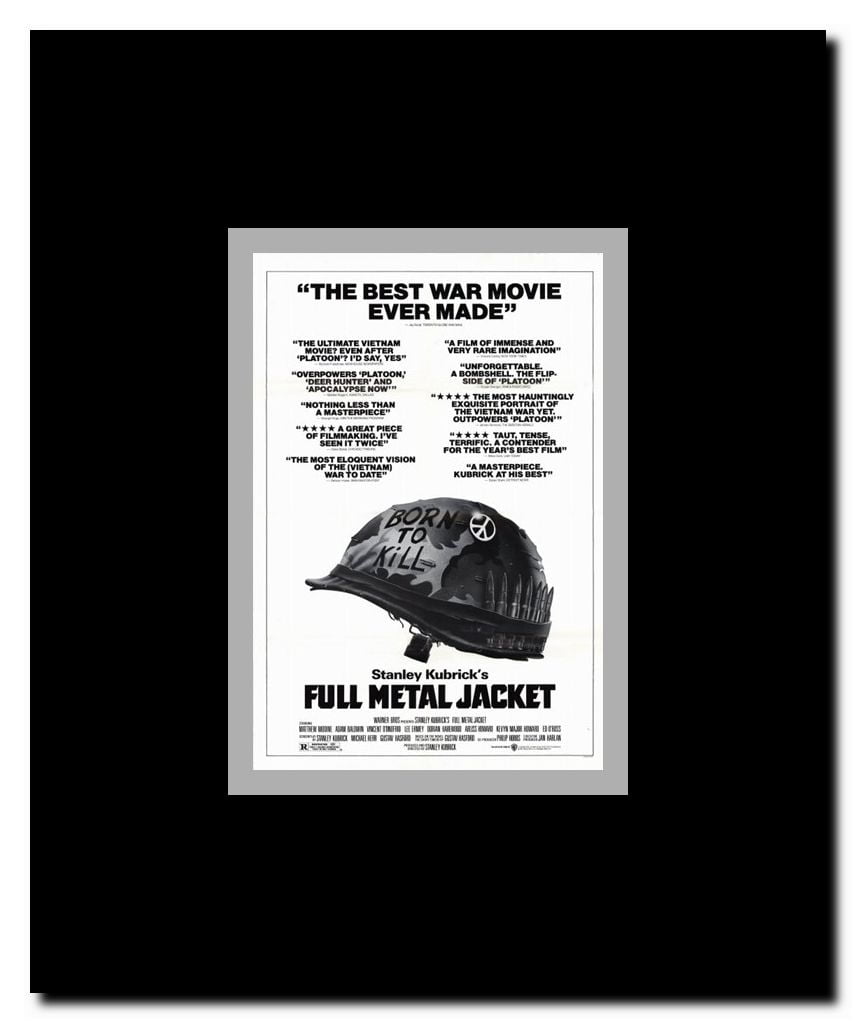 Full Metal Jacket Framed Movie Poster