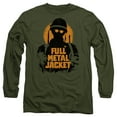 thumbnail image 1 of Full Metal Jacket Joker Silhouette Unisex Adult Long-Sleeve T Shirt (X-Large) Military Green, 1 of 2