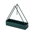 thumbnail image 1 of Full Metal Triangular Hanging Coil Tray,Citronella Coil Holder,Mosquito Repellent Coil Holder,Iron Mosquito Coil Holder,Ash Catcher Fireproof Material Incense Holder Outdoor Home Garden Decor,Green, 1 of 9