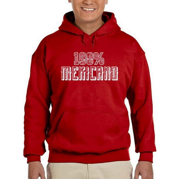Full Mexican Hoodie Men -Smartprints Designs, Male Medium