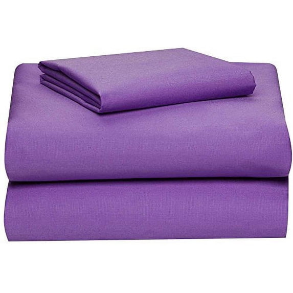 Full Micro Fiber Sheet Set - Soft and Comfy - By Crescent Bedding Purple Full