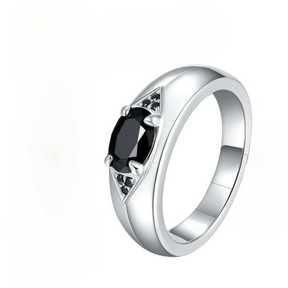 Full Moissanite Wedding Band Rings for Men 18K White Gold Moissanite Rings for Men Simulated Diamond Promise Ring for Men Lab Grown Diamond Engagement Rings Fiance