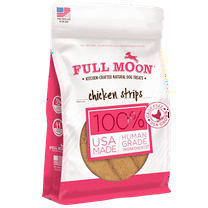 Full Moon All Natural Human Grade Dog Treats, Chicken Strips, 12 Oz.