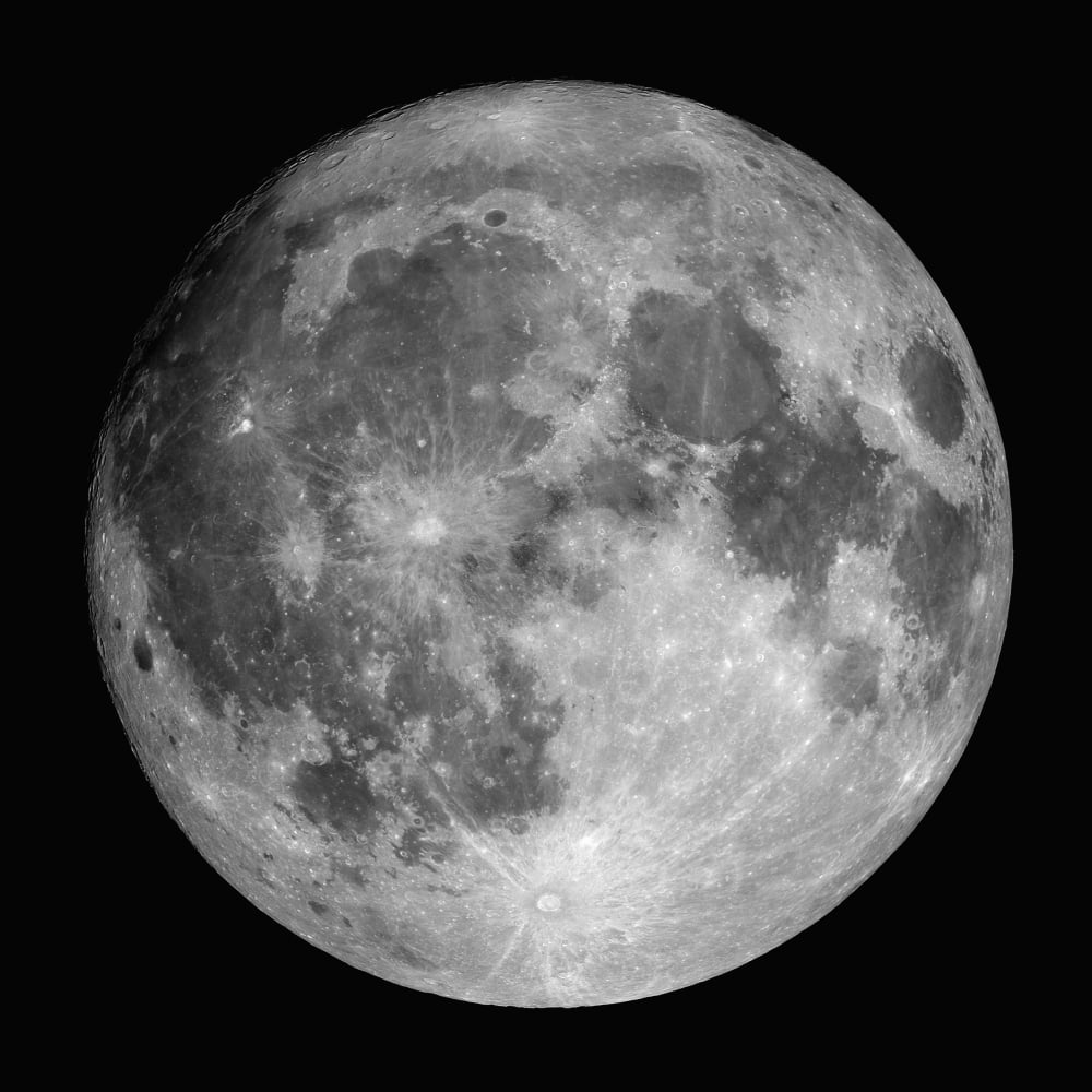 Full Moon Canvas Art - Roth RitterStocktrek Images (28 x 28)
