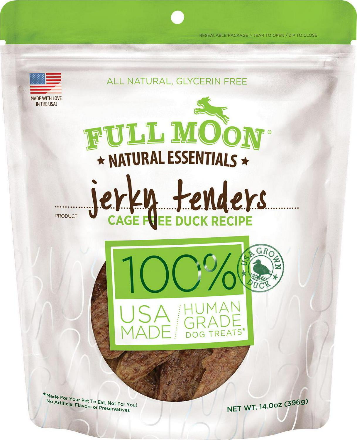 Full Moon Essentials Duck Jerky Tenders Dog Treats, 14 oz.