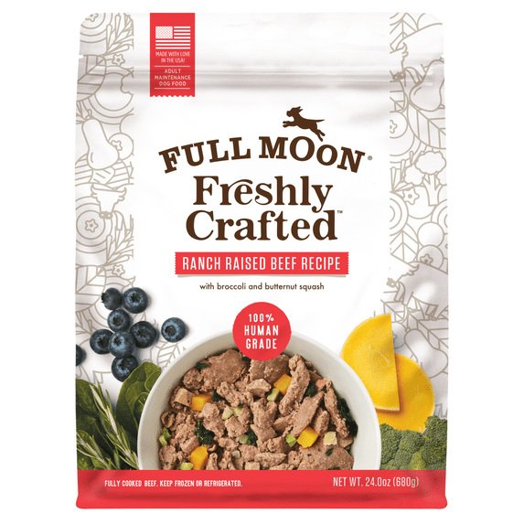 Full Moon Ranch Raised Beef Recipe Dog Food 24 oz