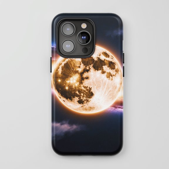Full Moon Galaxy Tough Phone Case for All iPhone Series