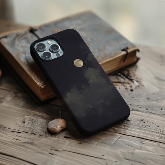 Full Moon Night Sky Phone Case For iPhone Samsung Compatible Hard Shell Dark Clouds Celestial Design Gift