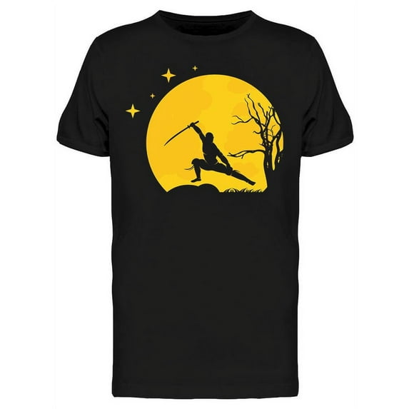 Full Moon Ninja T-Shirt Men -Image by Shutterstock, Male Small
