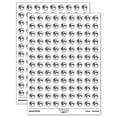 thumbnail image 1 of Full Moon Phase 200+ Round Stickers - White - Matte Finish - 0.50" Size, 1 of 3