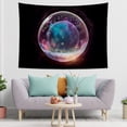 thumbnail image 1 of Full Moon Planet tapestry Universe Starry Sky Tapestry space Stars Tapestry Wall Hanging for bedroom home dorm décor, 1 of 4