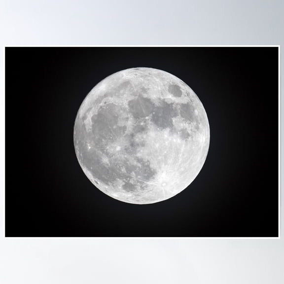 Full Moon Poster Wall Art Modern Wall Decor Home Decor Office Wall Art