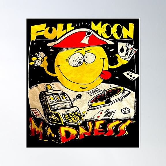 Full Moon Poster Wall Art, Poster Only