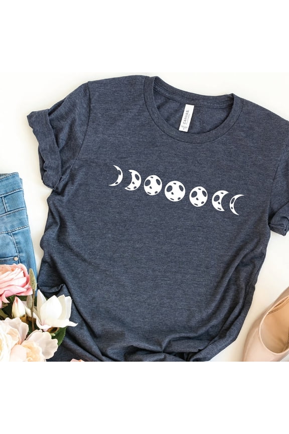 Full Moon Shirt, Moon Phase Shirt, Spiritual Psychic Boho Shirt, Moon Explorer Shirt, Moon Phases Shirt, Moon Shirt, Celestial
