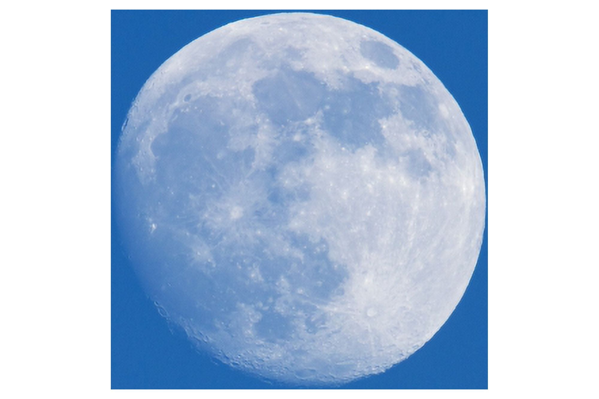 Full Moon Sky Photographed Over The City Of Montreal Quebec Canada Canvas Art - Philippe Henry Design Pics (34 x 22)