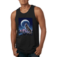 thumbnail image 1 of Full Moon Snow Wolf Howling Animal Lover Graphic Tank Top, 1 of 1