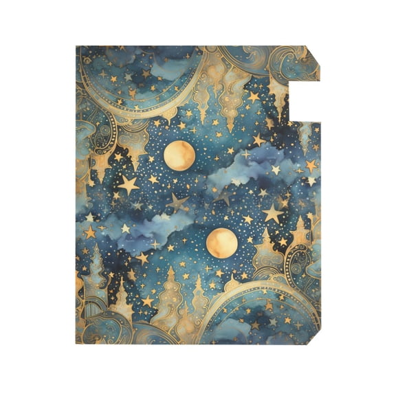 Full Moon Star Cloud Mailbox Covers Magnetic Post Box Cover Wraps Standard Size 21"x18" Waterproof Home Garden Yard Outside Decor