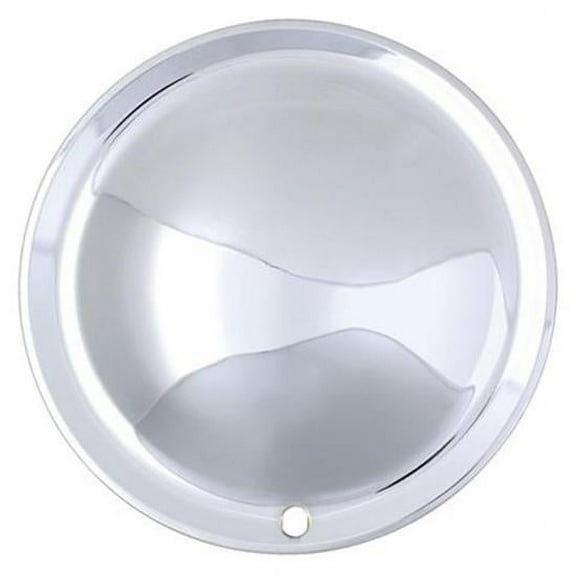 Speedway Motors Full Moon 14 Inch Wheel Covers, Set of 4 Chrome Plated Steel Hubcaps for Classic Cars and Hot Rods, Clip-On Universal Fit Design for Most Steel Wheels