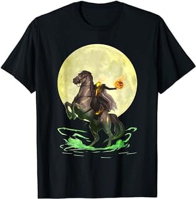 Full Moon Wicked Headless Horseman Halloween T-Shirt - Walmart.com