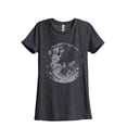 thumbnail image 1 of Full Moon Women's Fashion Relaxed T-Shirt Tee Charcoal Grey X-Large, 1 of 3