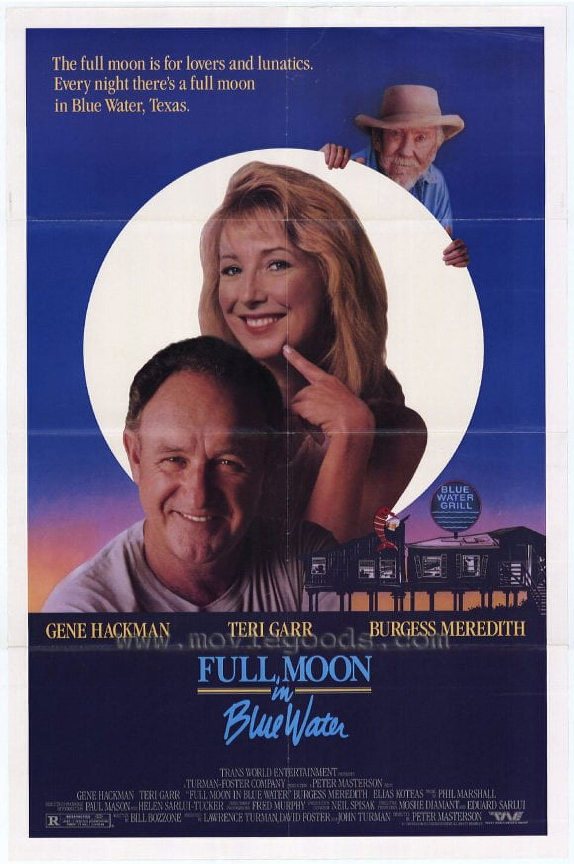 Full Moon in Blue Water movie POSTER (Style A) (27" x 40") (1988