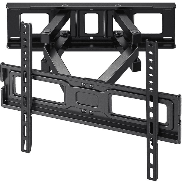 MountFTV Full Motion TV Wall Mount for 26-65 inch TVs Holds up to 110 lbs Swivels Tilts Extension Leveling, Max 400 x 400mm, Fits 8"/12/16"