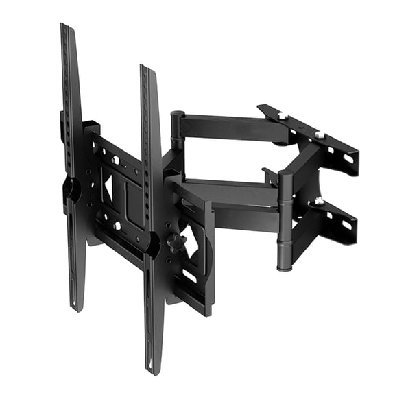 Full Motion Display Wall Mount Bracket For 26 70 Inch Panels Offering 15 Tilt 45 Turn And Compact Space Saving Design