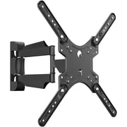 DJJD Full Motion TV Monitor Wall Mount Bracket Articulating Arms Swivel Tilt Extension Rotation for Most 32-55 inch LED LCD Flat Curved Screen TVs & Monitors, Max VESA 400x400mm