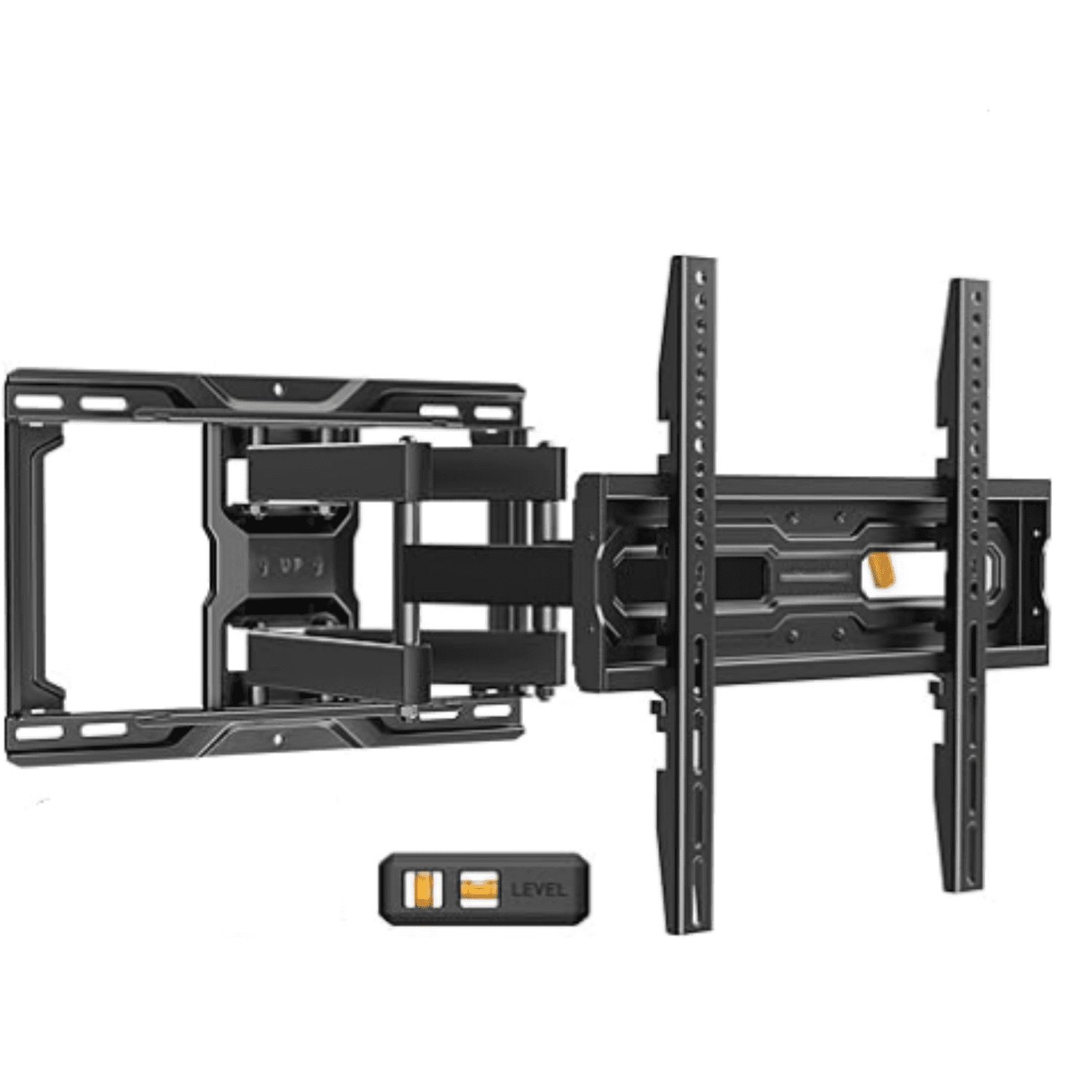 Full Motion TV Mount for 32-69 Inch TVs up to 99 lbs, Max VESA 400x400mm, Fits 16”/12” Wood Studs, Height Adjustable Pre-Assembled TV Wall Mount, Tool-Free Tilt, Swivel & Extension