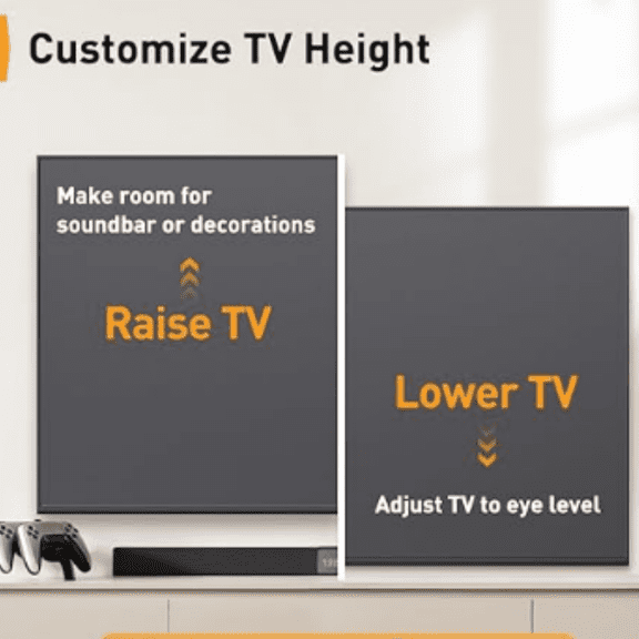 Full Motion TV Mount for 32-69 Inch TVs up to 99 lbs, Max VESA 400x400mm, Fits 16/12 Wood Studs, Height Adjustable Pre-Assembled TV Wall Mount, Tool-Free Tilt, Swivel & Extension, PGMF21.