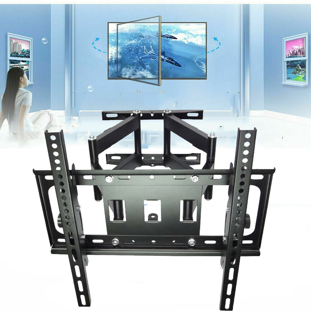 Full Motion TV Wall Mount for Most 32-70 inch TVs, TV Mount Swivel and Tilt with Dual Articulating Arms,TV Wall Mount Bracket Holds up to110lbs Max VESA 600x400mm