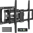 thumbnail image 1 of Full Motion TV Wall Mount for 40–82 inch Flat or Curved TVs, Smooth Swivel & Extension, Tool-Free Tilt with Heavy-Duty Arms, Max VESA 600x400mm up to 110 lbs, Fits 12″/16″ Wood Studs, PILF11, 1 of 6