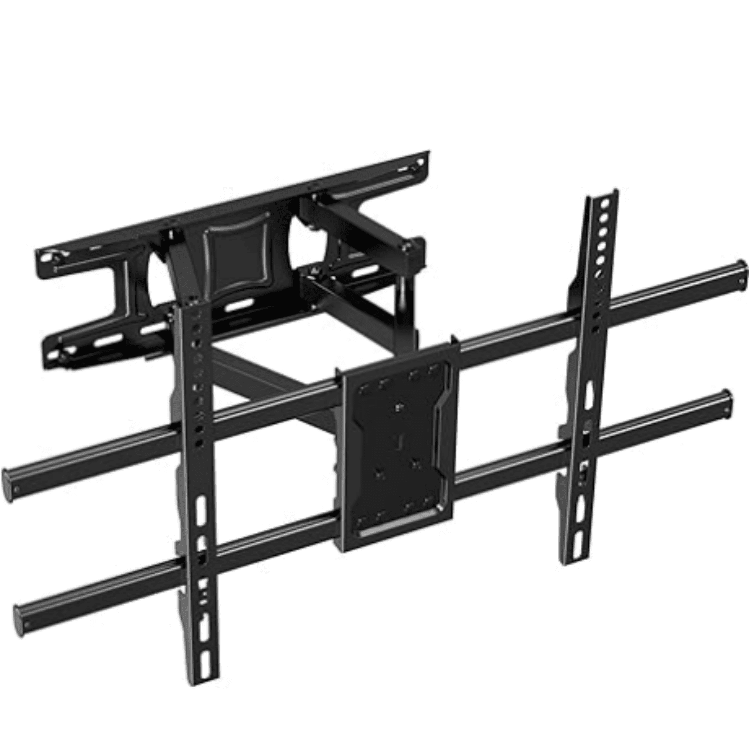 Full Motion TV Wall Mount Bracket Dual Articulating Arms Swivels Tilts Rotation for Most 37-75 Inch Flat Curved TVs,Holds up to 110lbs, Max VESA 600x400mm,Fits up to 16" Studs