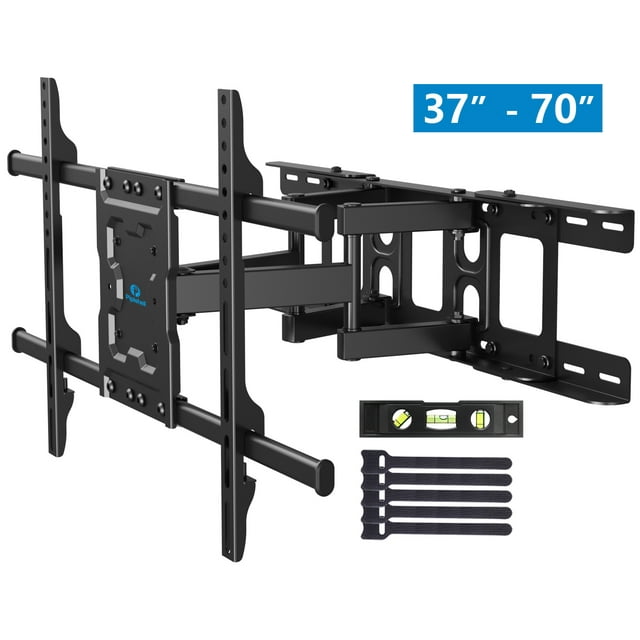 Full Motion TV Wall Mount Bracket for 3770 inch Flat Curved TVs, Max 600x400mm,Holds up to