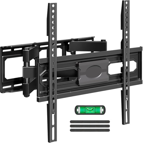 Full Motion TV Wall Mount Bundle Universal Soundbar Mount Bracket