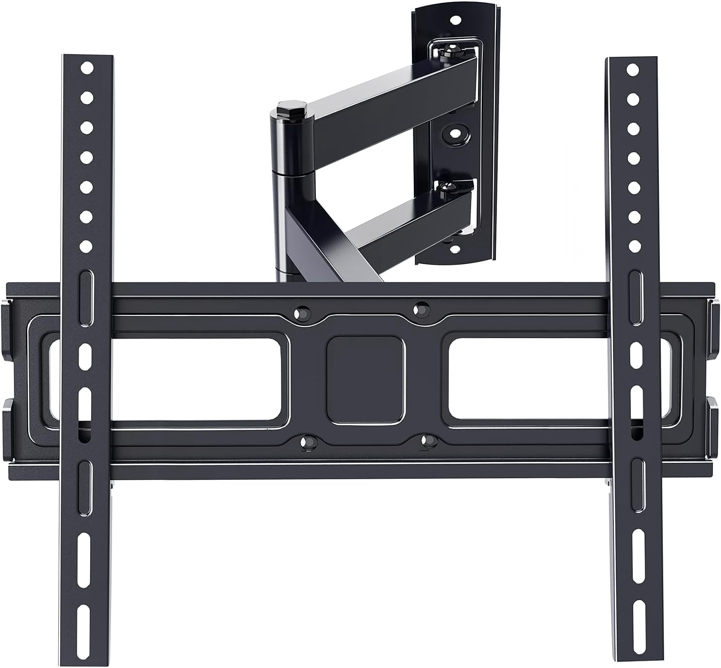 Full Motion TV Wall Mount, Heavy Duty Single Articulating Arms TV Bracket for Most 32-55 Inch Flat Curved TVs, Up to