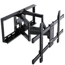 Full Motion TV Wall Mount for Most 37-75 inch TVs up to 132 lbs, Max 600x400mm, Wall Mount TV Bracket with Dual Articulating Arms, Tilt, Swivel, Extension