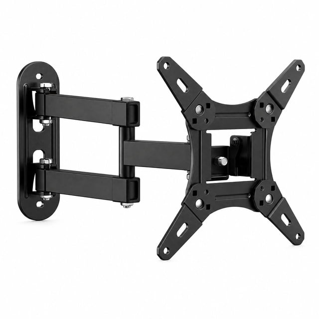 Vesa 75mm Pattern Full Motion TV Wall Mount for 14-43 Inch TVs, 20 kg Load Capacity ...