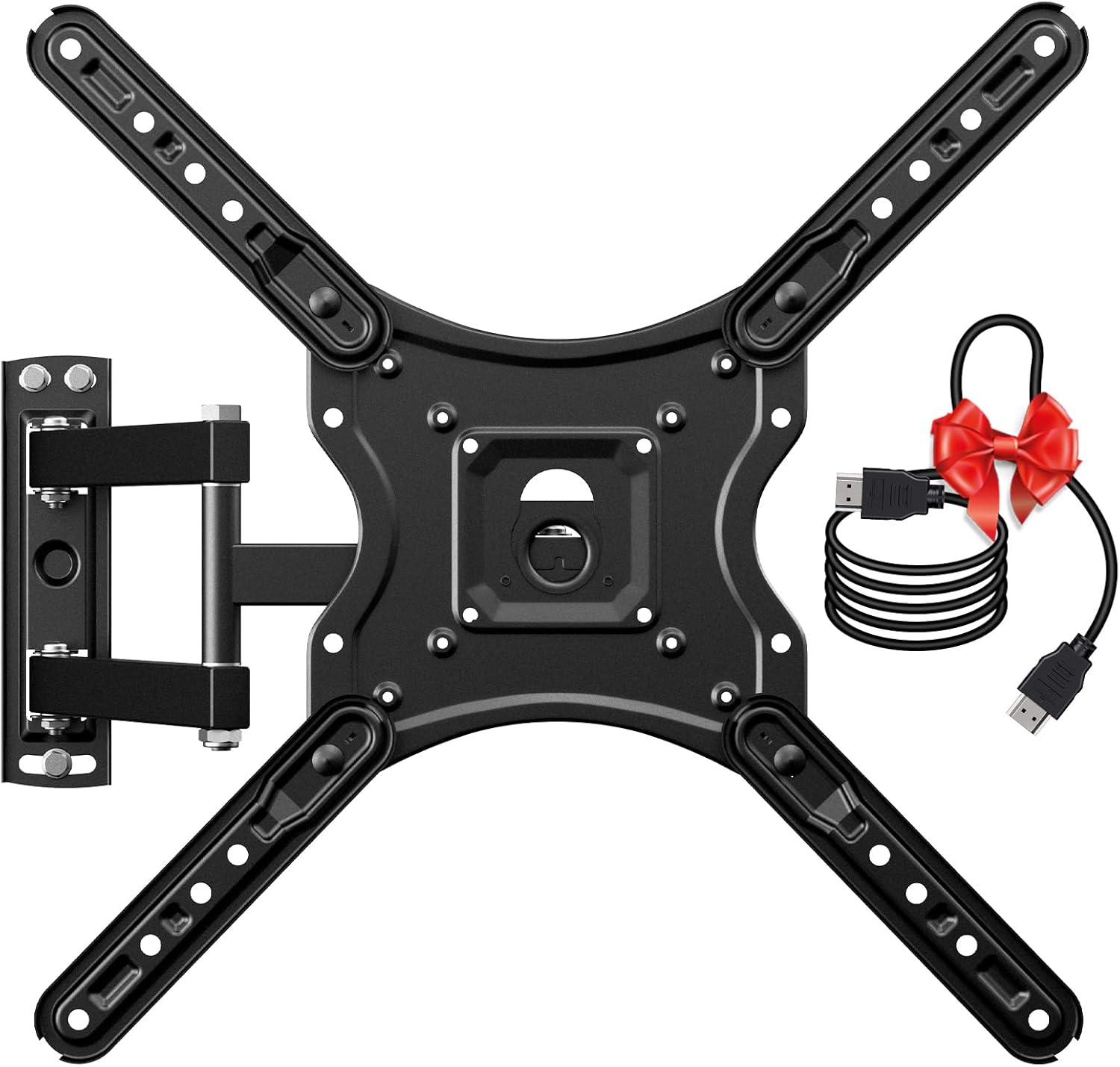 Full Motion TV Wall Mount for Most 1460 Inch TVs, Max VESA 400x400mm