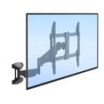 thumbnail image 1 of Mount-It! Pull Down TV Mount, Drop Down Wall Mount with Gas Spring Arm, Height-Adjustable TV Mount for 37-80 Inch TVs, Full Motion Swivel Tilt Bracket for Fireplace, Fits VESA 600x400, Up to 88 lbs, 1 of 11
