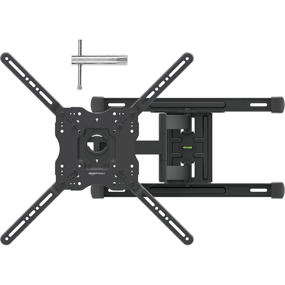 Full Motion TV Wall Mount with Horizontal Post Installation Leveling for 32" to 86" TVs, Black