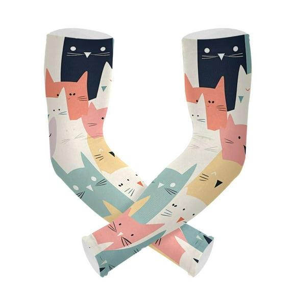 Full Of Cats Gardening Sleeves UV Sun Protection Cooling Arm Sleeves Anti-Scratch Farmers Sleeves for Women Men