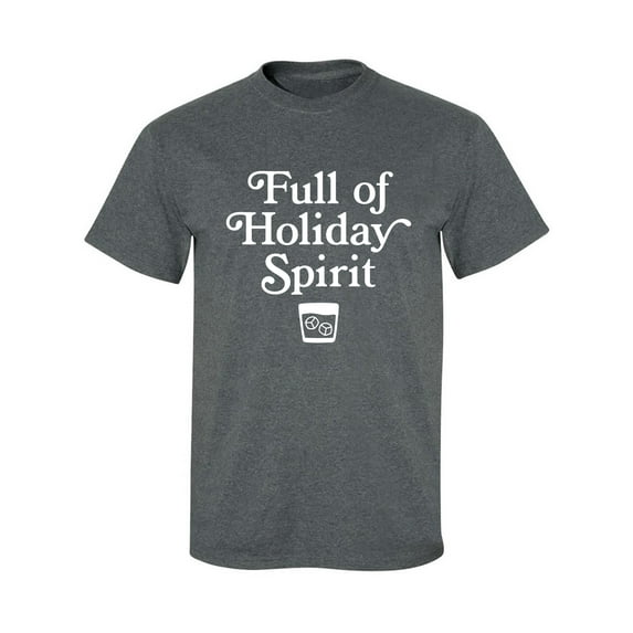Full Of Holiday Spirit Adult Short Sleeve T-shirt