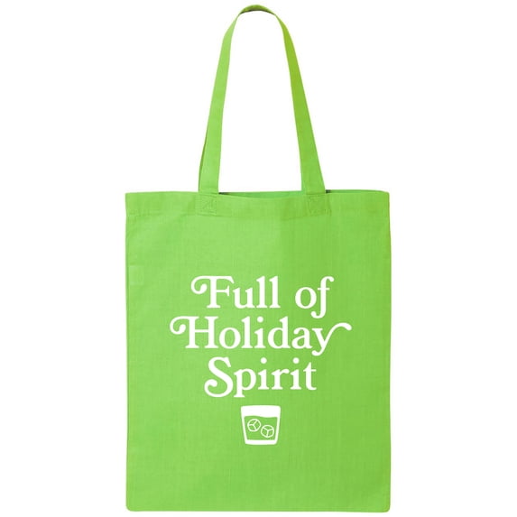 Full Of Holiday Spirit Cotton Canvas Tote Bag