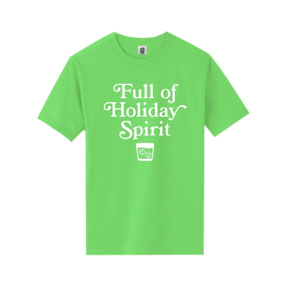 Full Of Holiday Spirit Short Sleeve Neon T-Shirt
